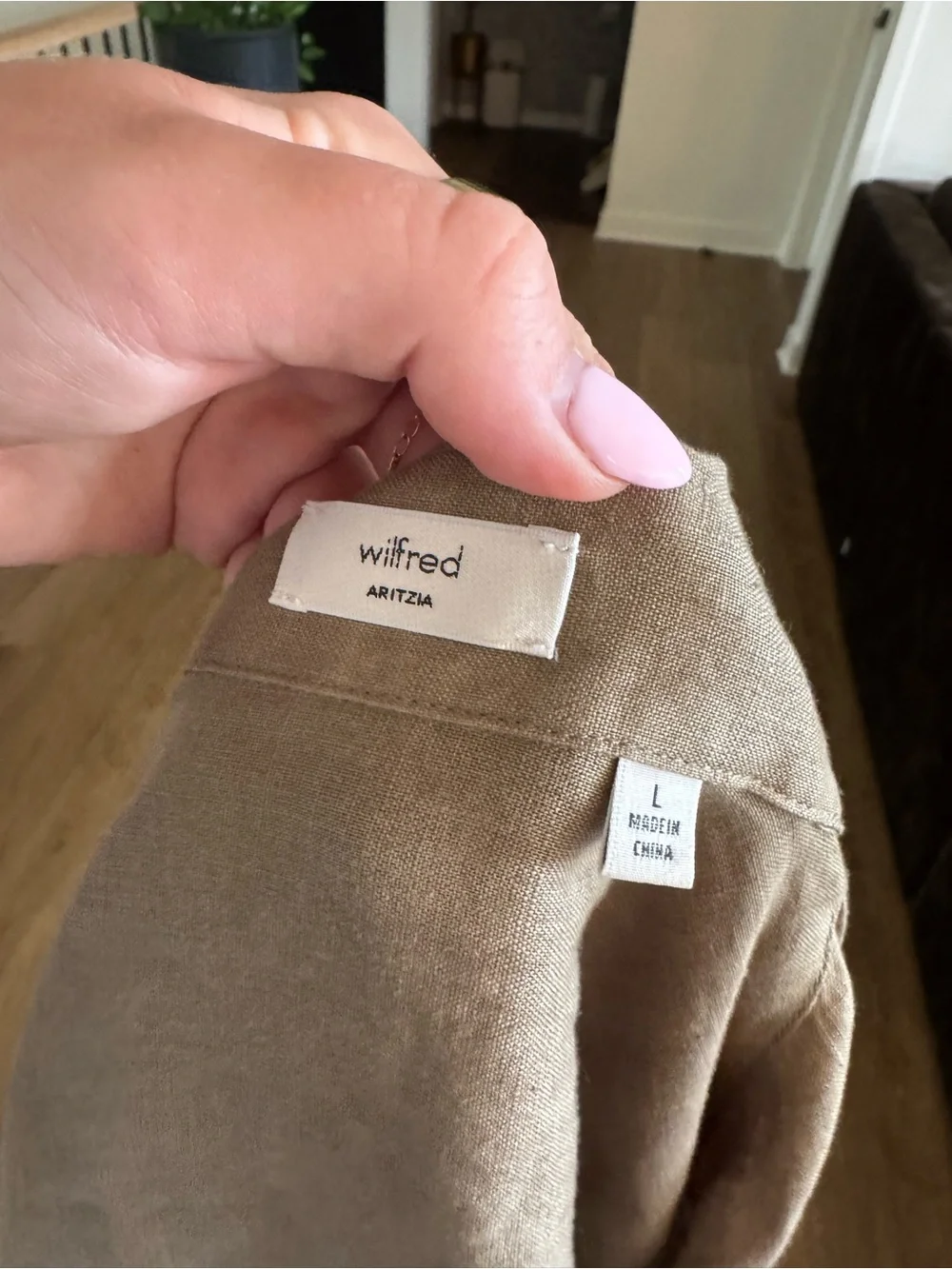 Aritzia Wilfred Reminisce Relaxed Linen Shirt